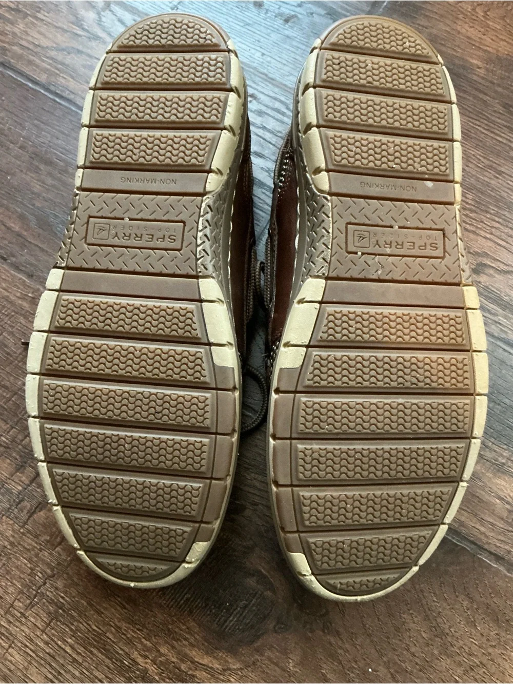 Sperry Top-Slider Brown Leather Boat Shoes Men’s size 9